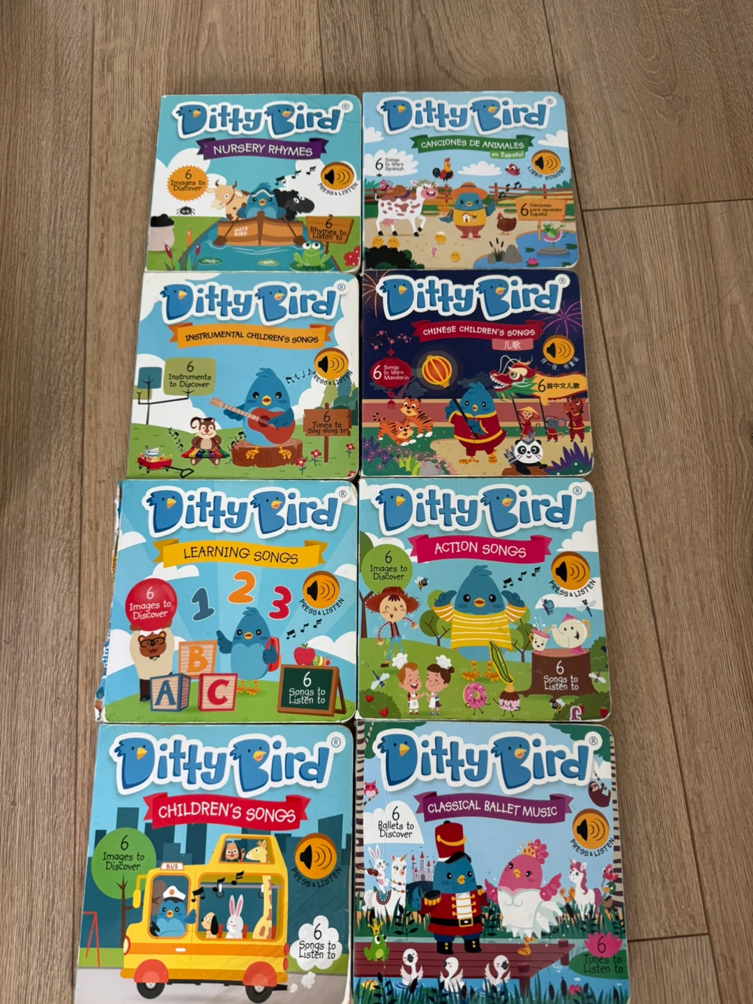 8 Ditty Bird Sound Books