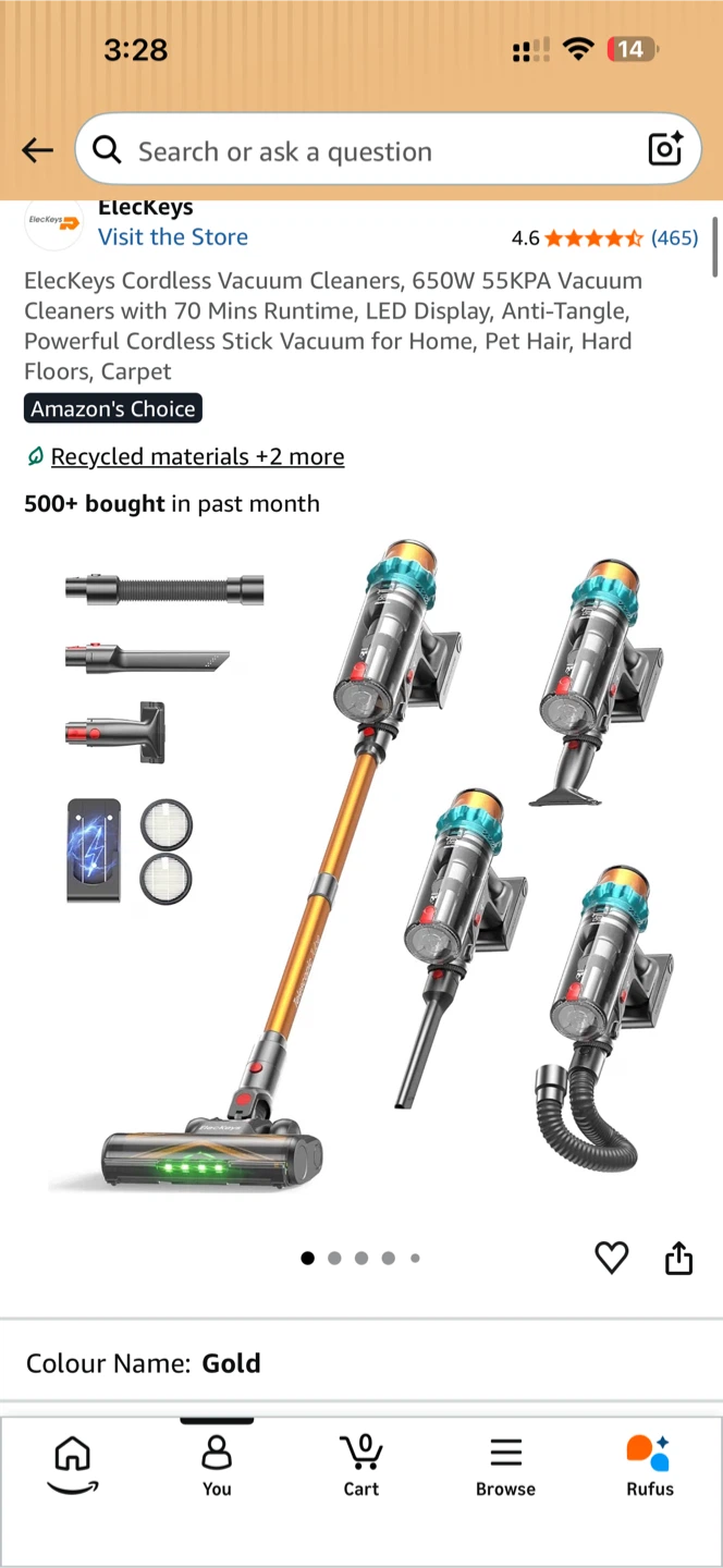 ElecKeys Cordless Stick Vacuum - photo 4