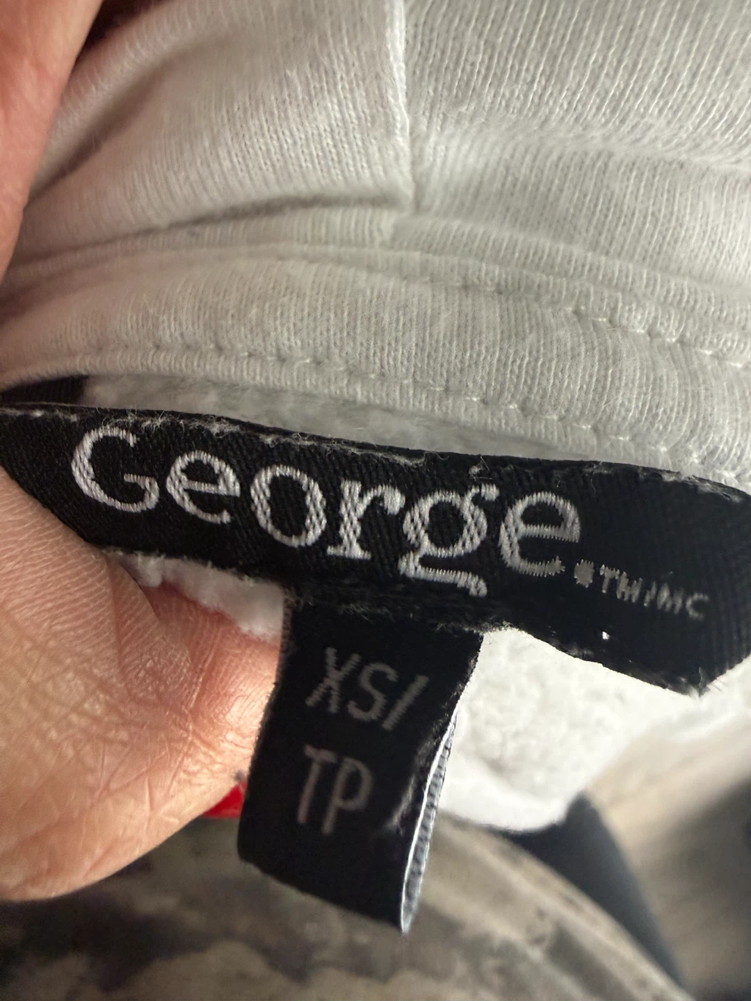George White Zip-Up Hoodie XS - photo 2