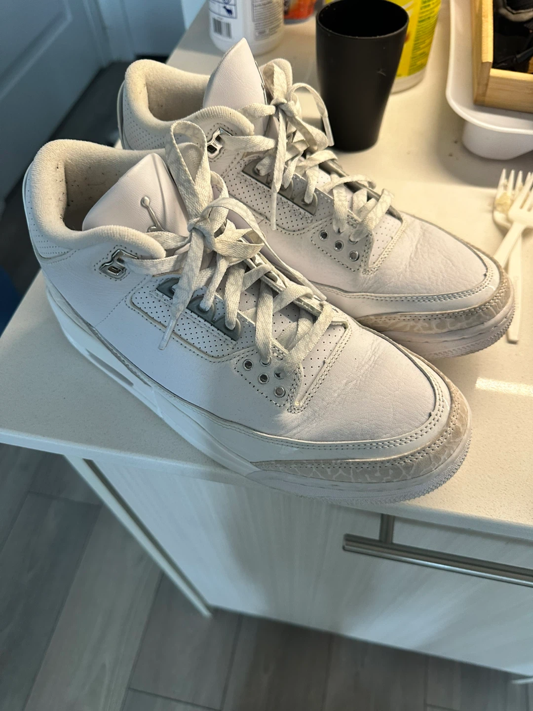 Nike Air Jordan 3 Retro White Size 7.5
