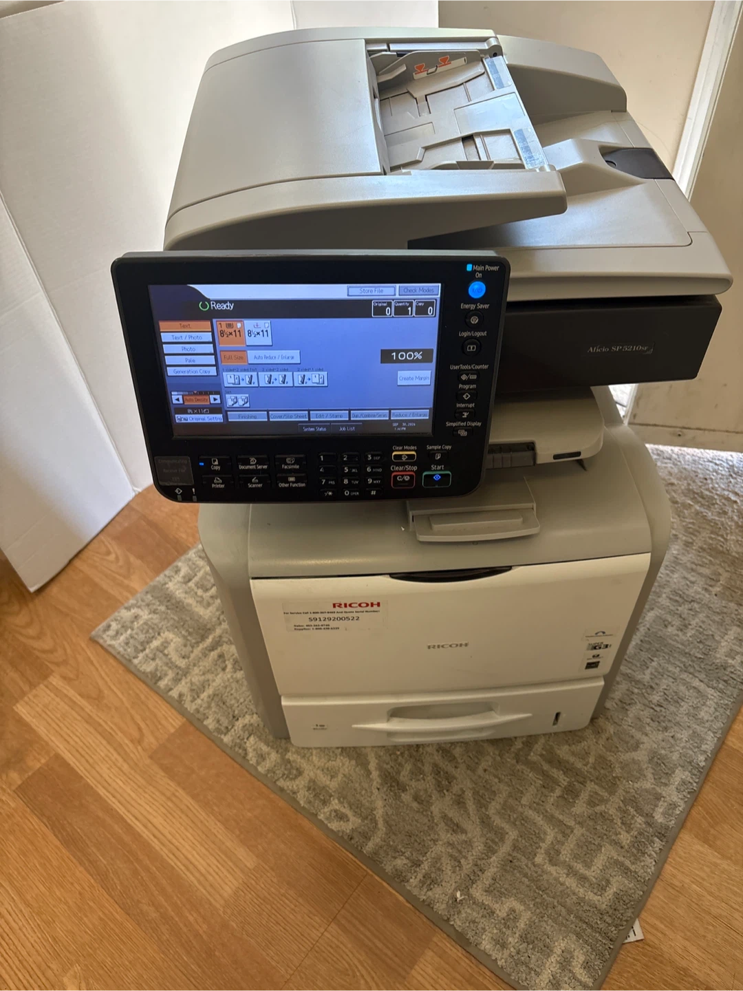 Ricoh Aficio SP 5210SR Multifunction Printer