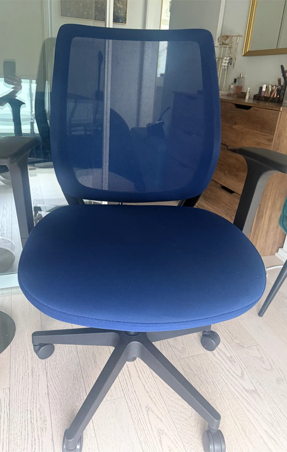 Blue Mesh Office Chair