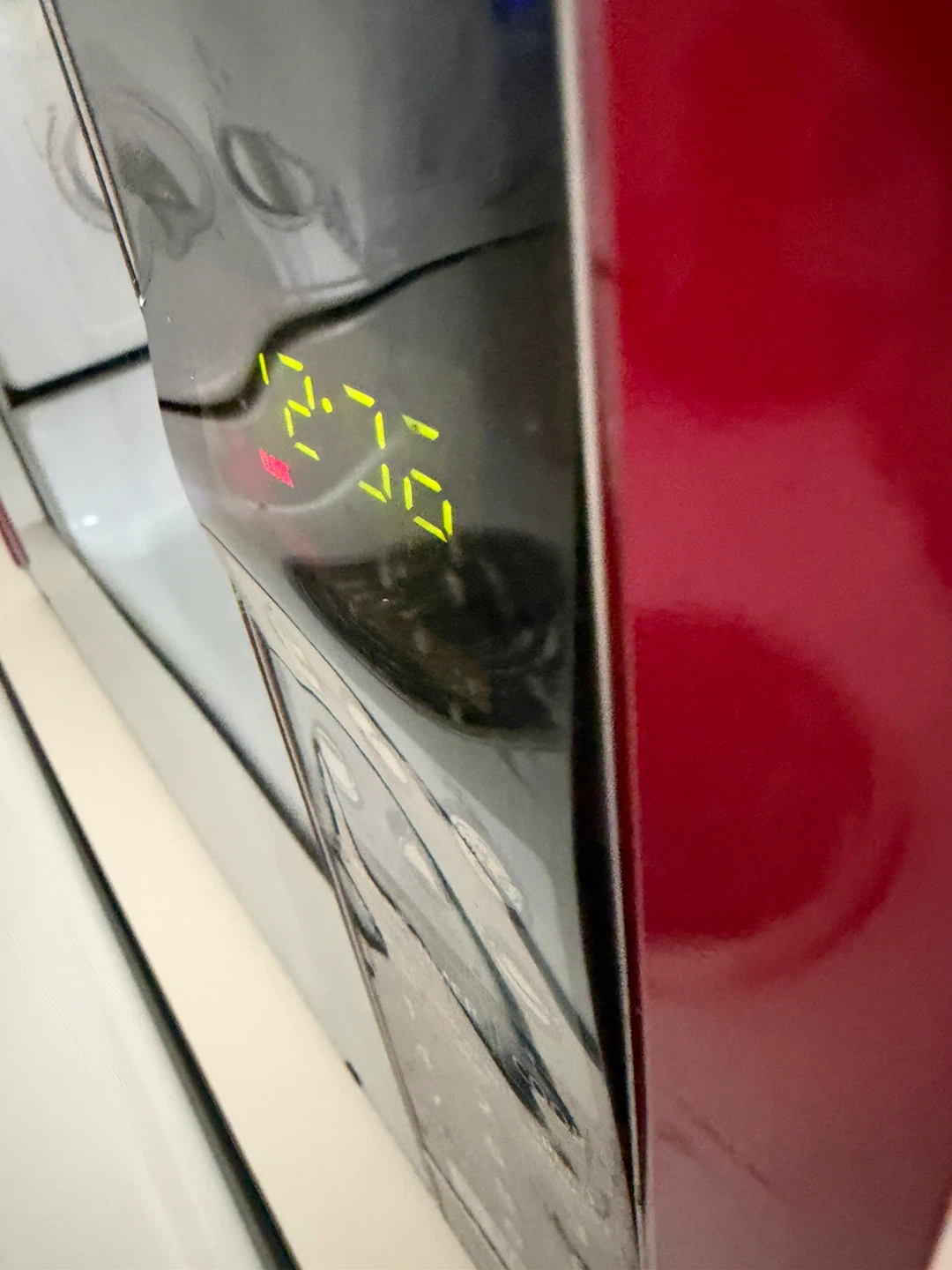 STEC Red Digital Microwave with the mirror door - photo 5