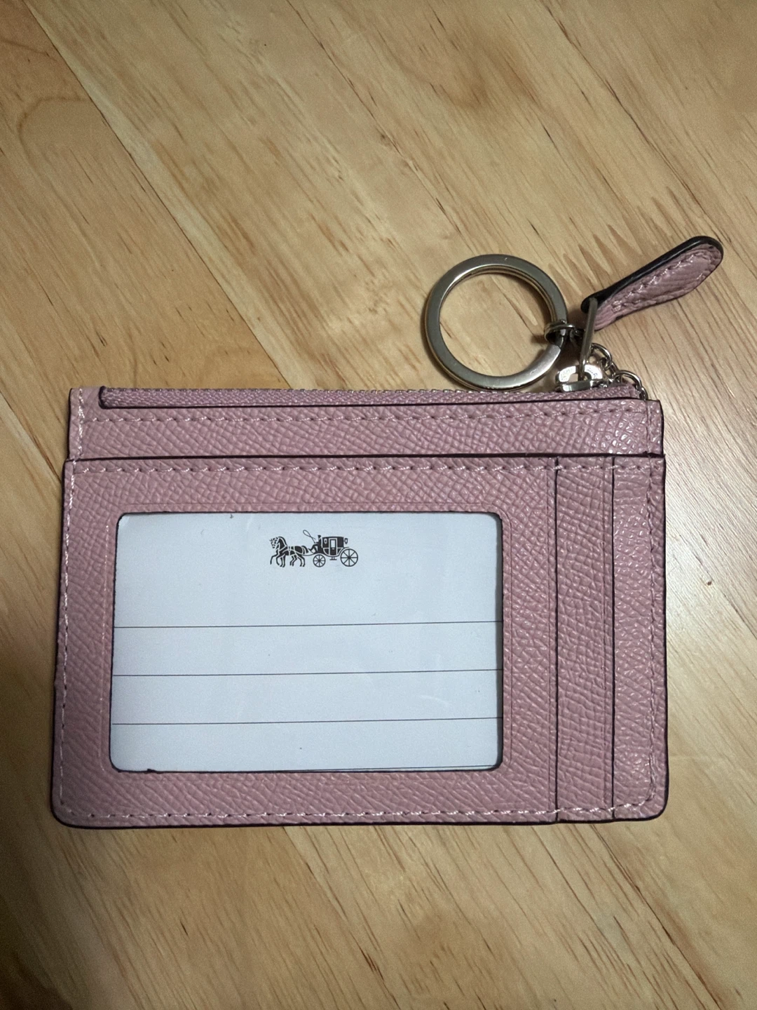 Coach light pink card holder - photo 2