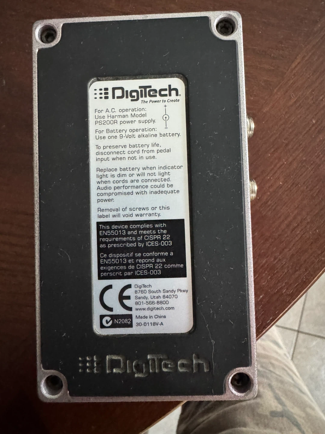 DigiTech Grunge Distortion Pedal - photo 3