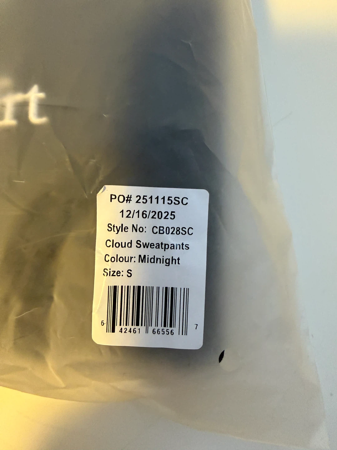 Comfrt Cloud Sweatpants Midnight Size Small - photo 2