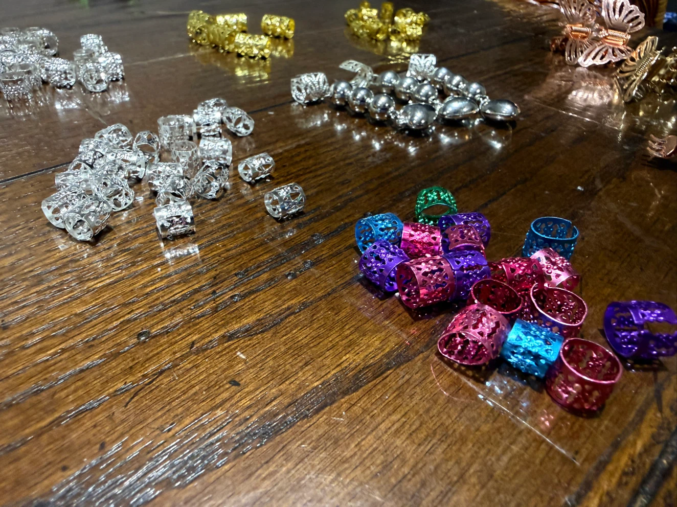 Assorted Hair Accessories and Braiding Beads - photo 2