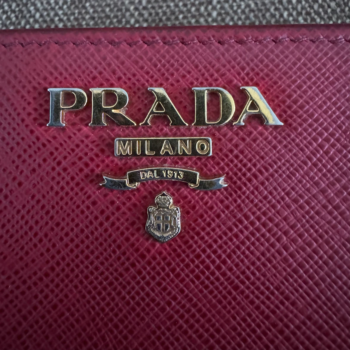 Prada Saffiano Leather Wallet Red - photo 5