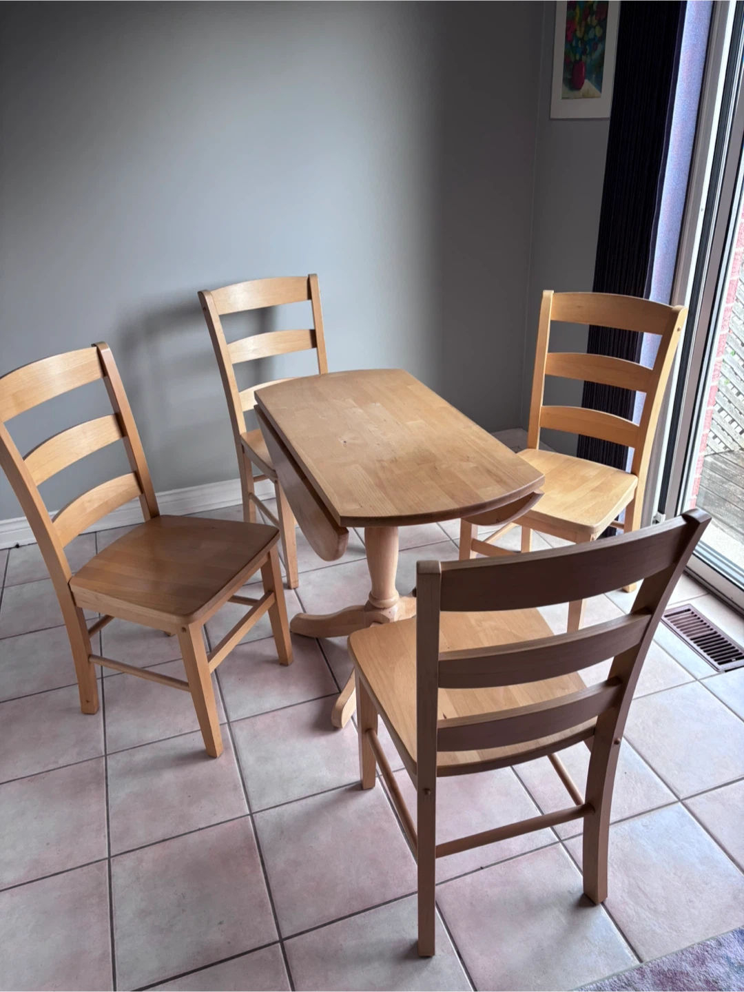 Dropleaf Table with four Chairs - photo 2