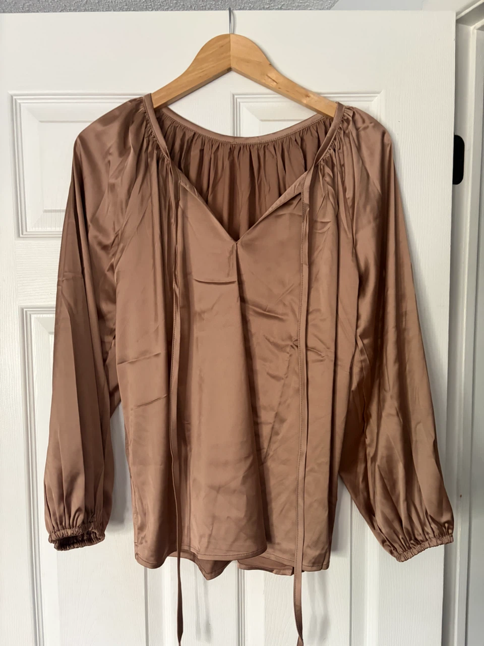 Bronze  Long-Sleeve Blouse