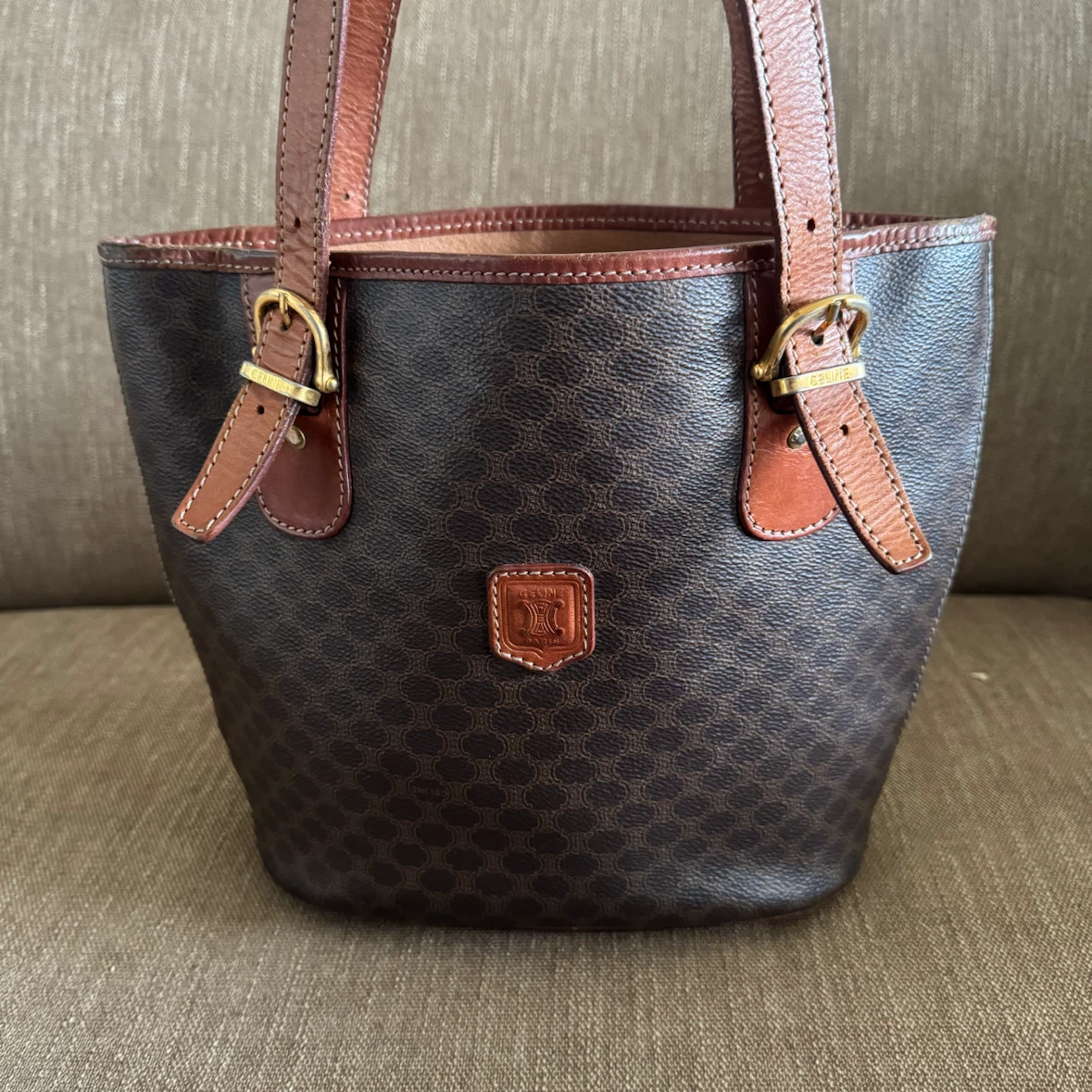 Celine Macadam Print Tote Bag
