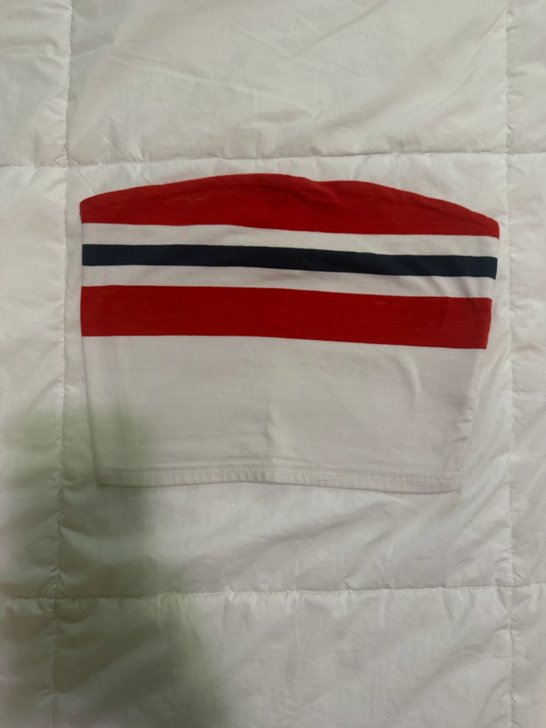 Garage striped tube top