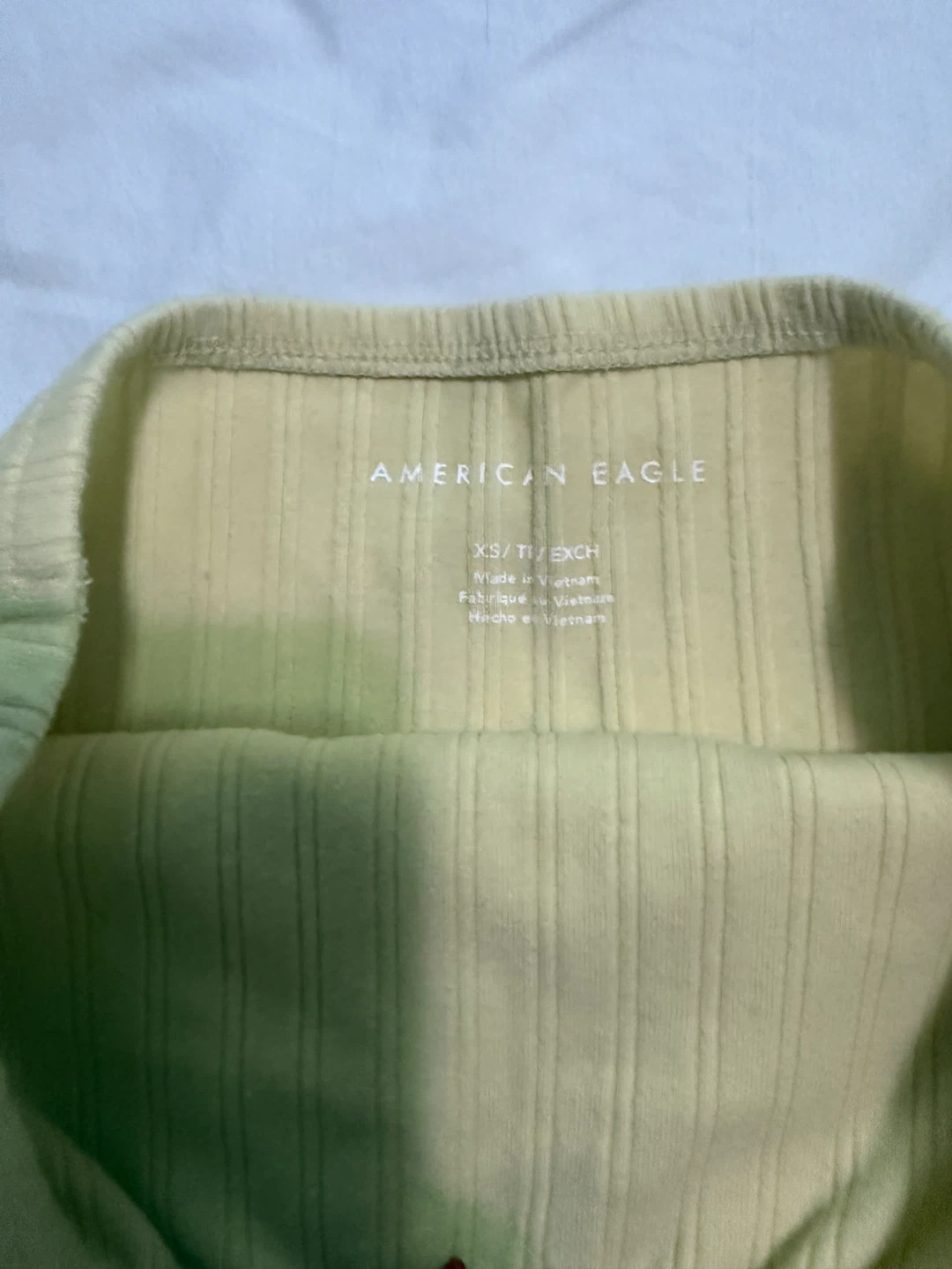 American Eagle Yellow Ribbed Tube Top - photo 2