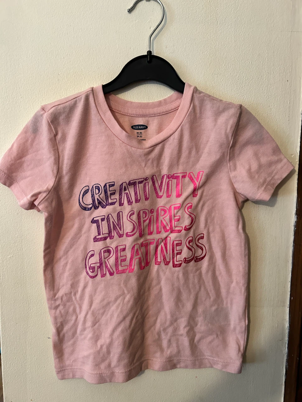 Old Navy Girls Graphic T-Shirt Pink
