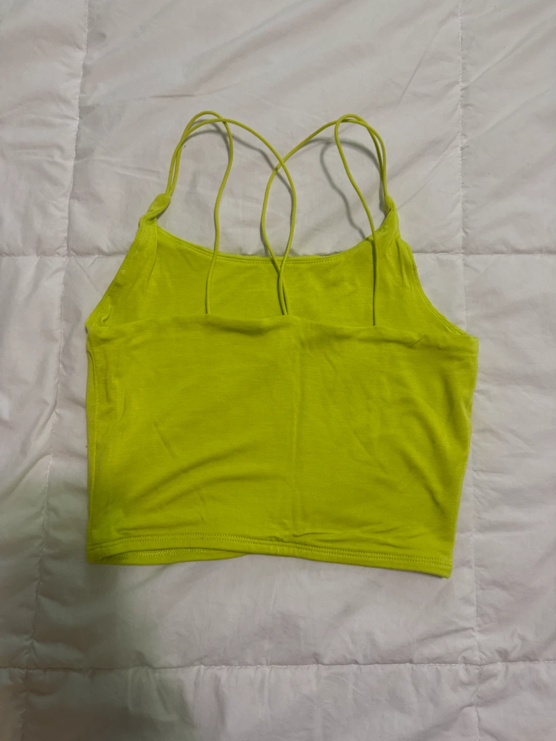 Harlow Neon Yellow Crop Top - photo 2