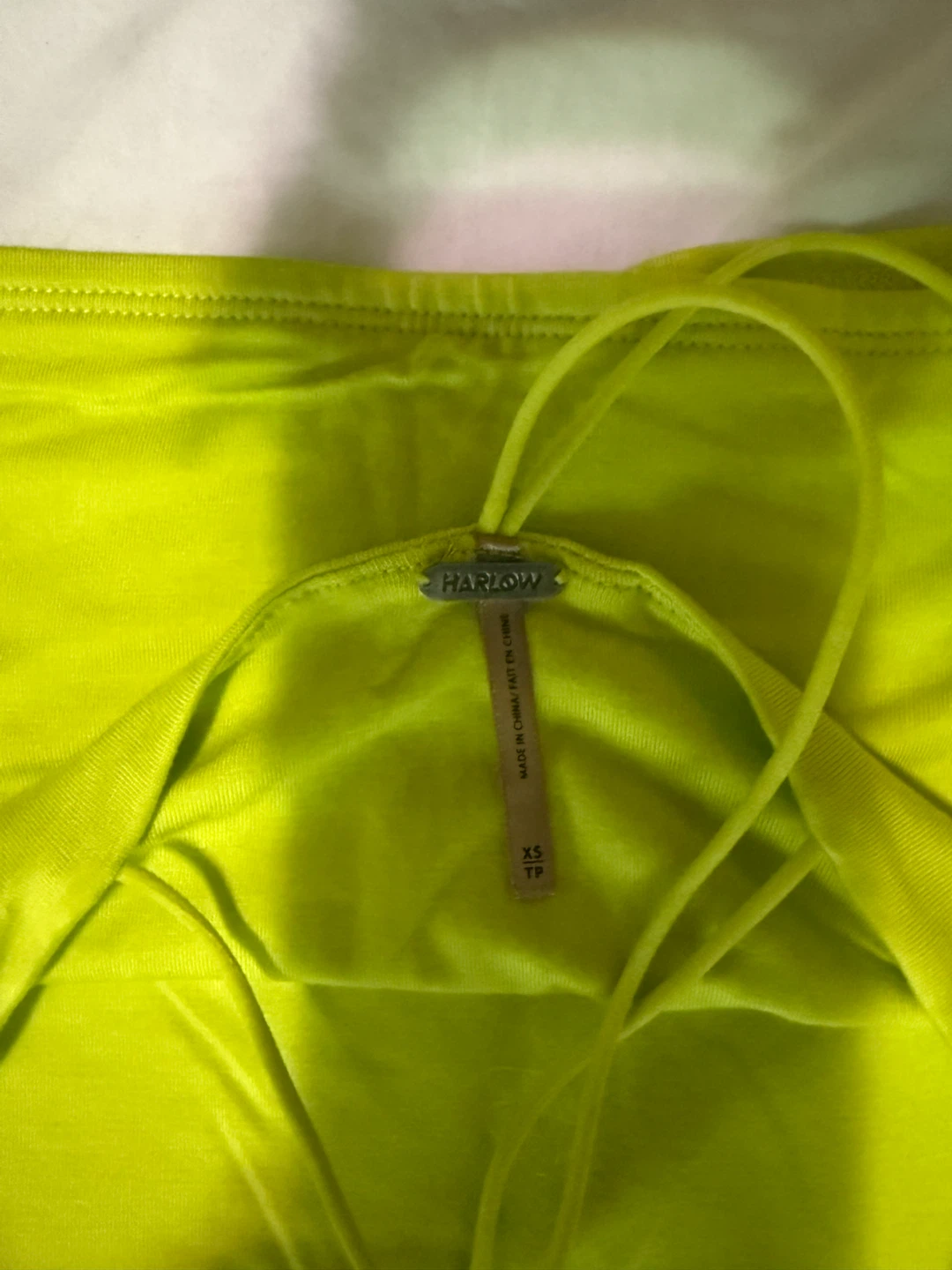 Harlow Neon Yellow Crop Top - photo 3
