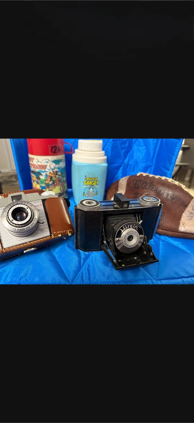 Vintage Collectibles Lot - Cameras, United, Marriott & More