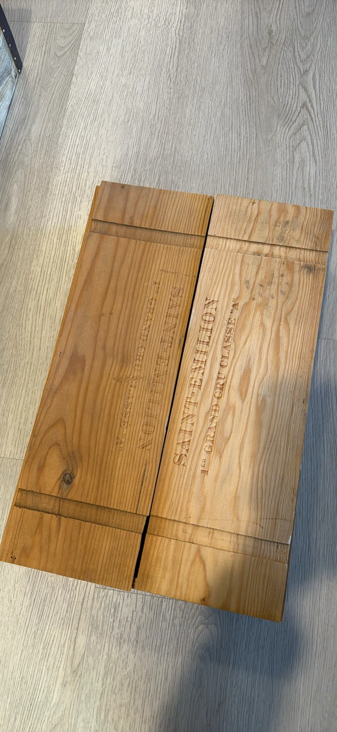 Ausone Saint-Emilion Wooden Wine Crate - photo 3