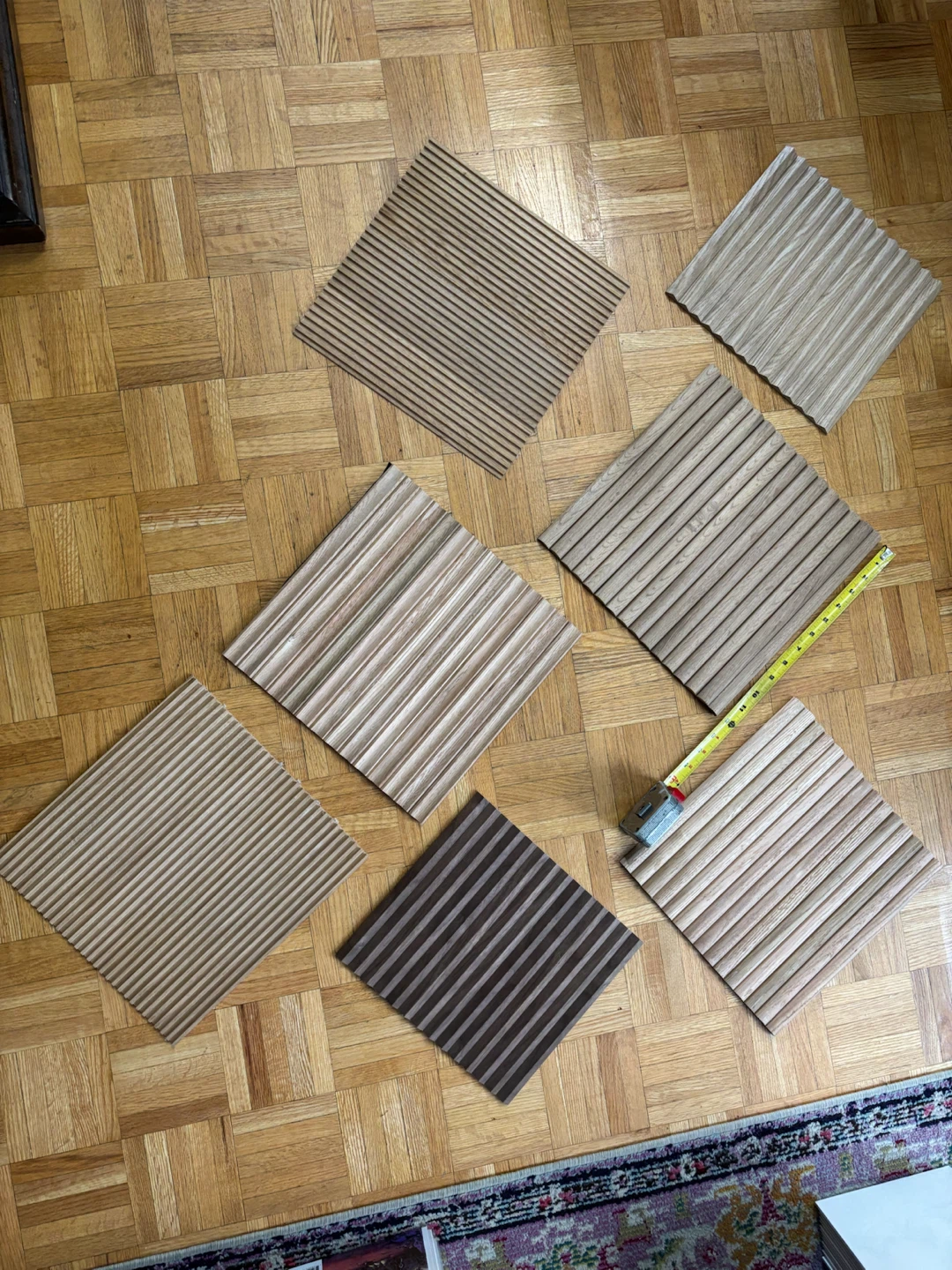 Assorted Fluted Wood Wall Panels