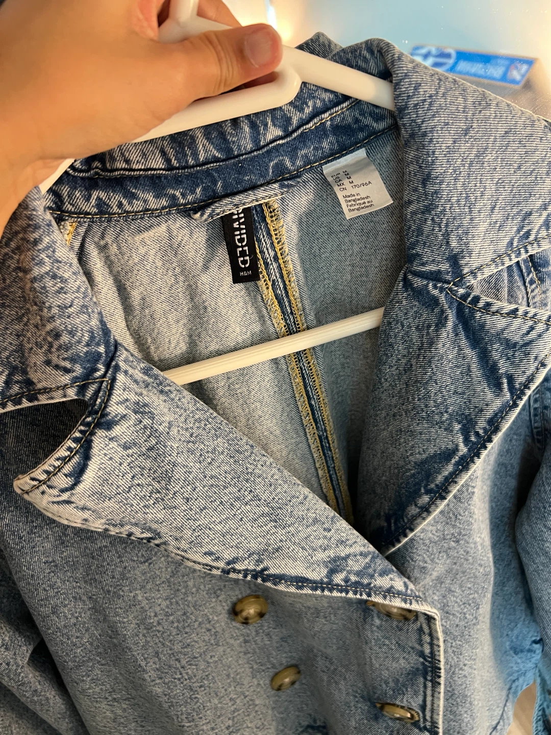 H&M cropped denim jacket - photo 2