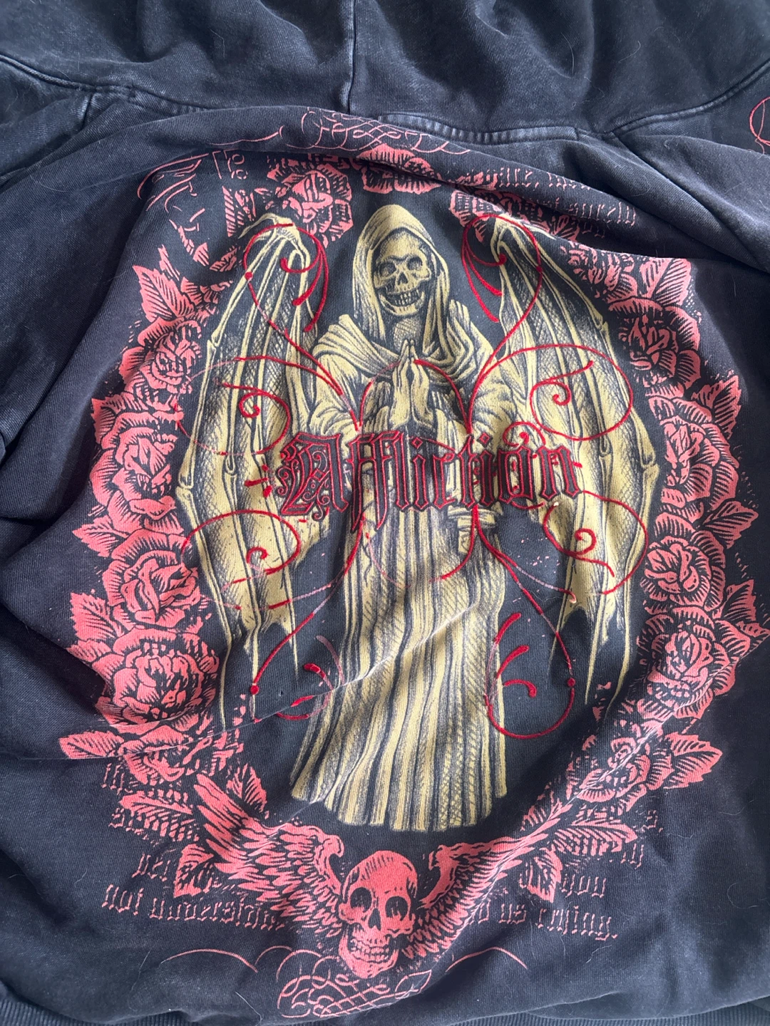 Affliction Graphic Zip-Up Hoodie