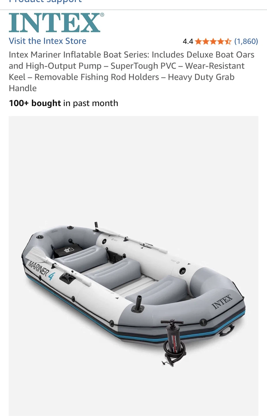 Intex Mariner 4 Inflatable Boat