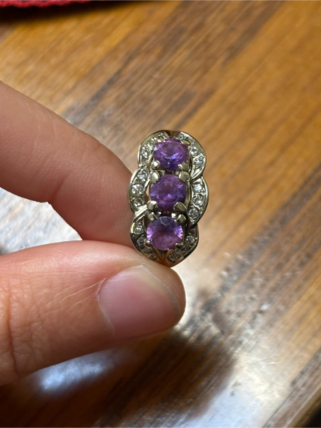 18k white gold ring size 8 - photo 2