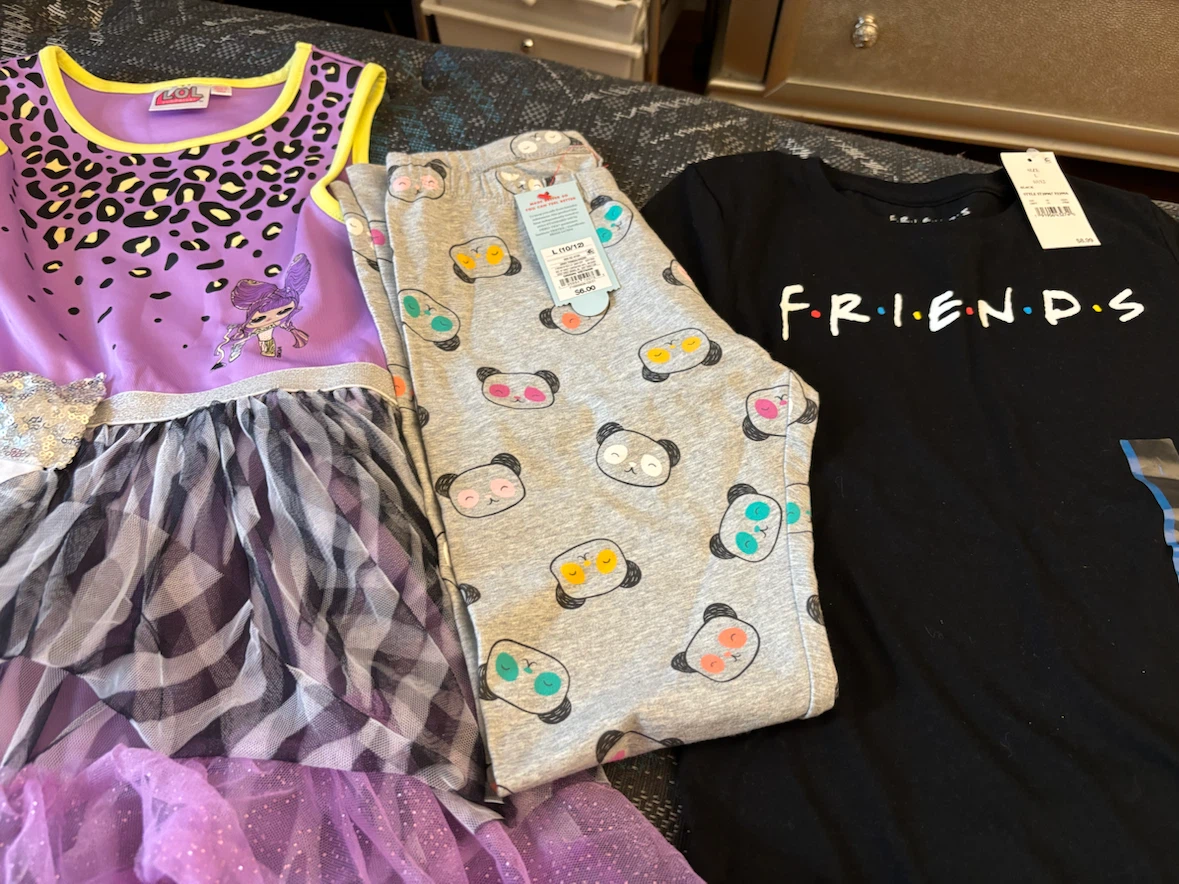 Girls Clothing Set: LOL Surprise Dress, Panda Leggings, T-Shirt - photo 2