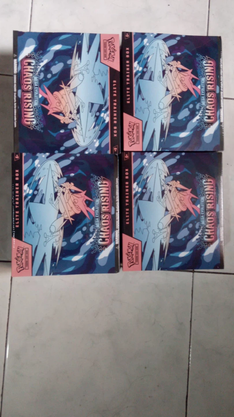 4x Pokémon Chaos Rising Elite Trainer Boxes