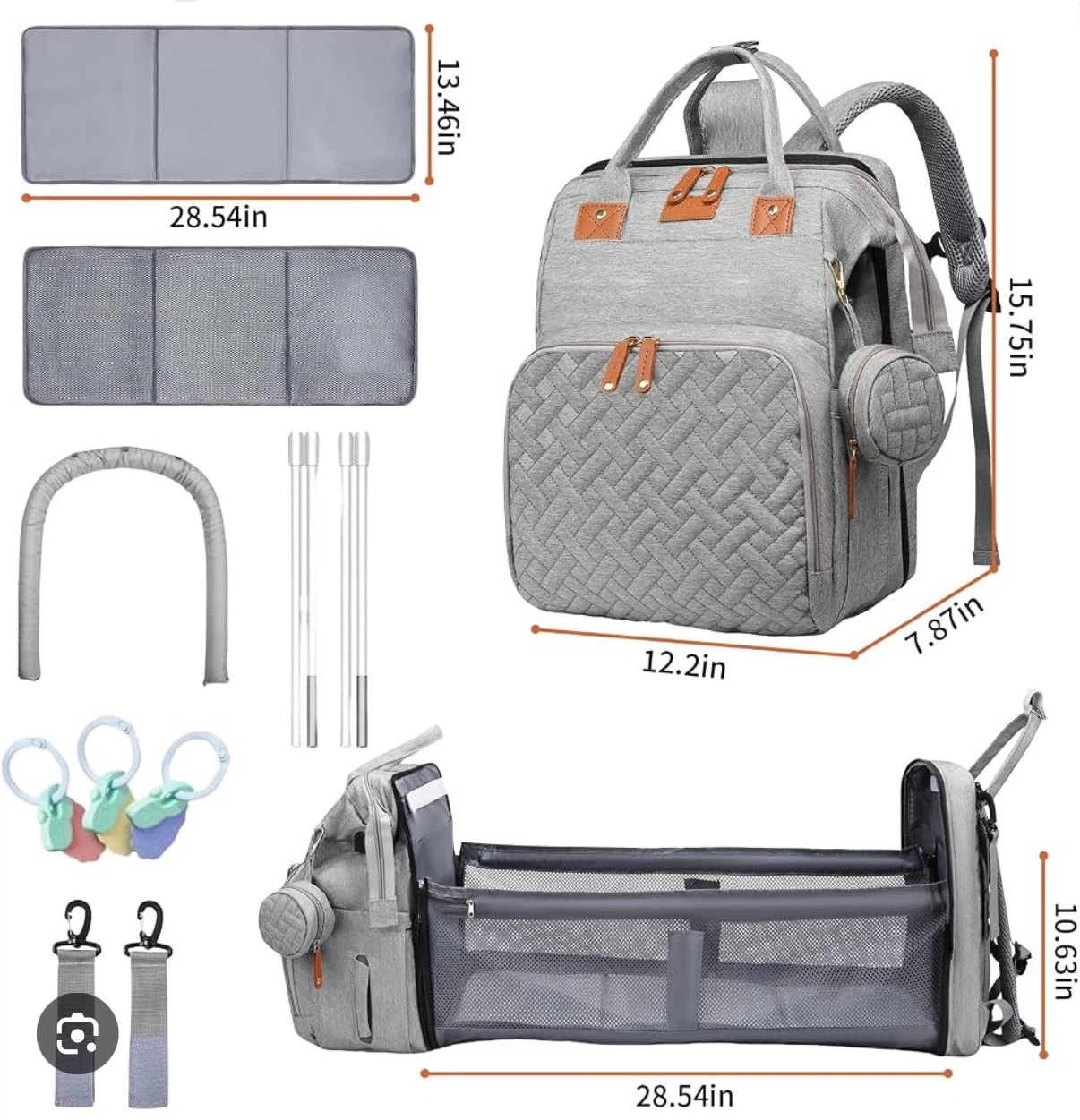 Good Mum Convertible Diaper Bag Backpack - photo 3