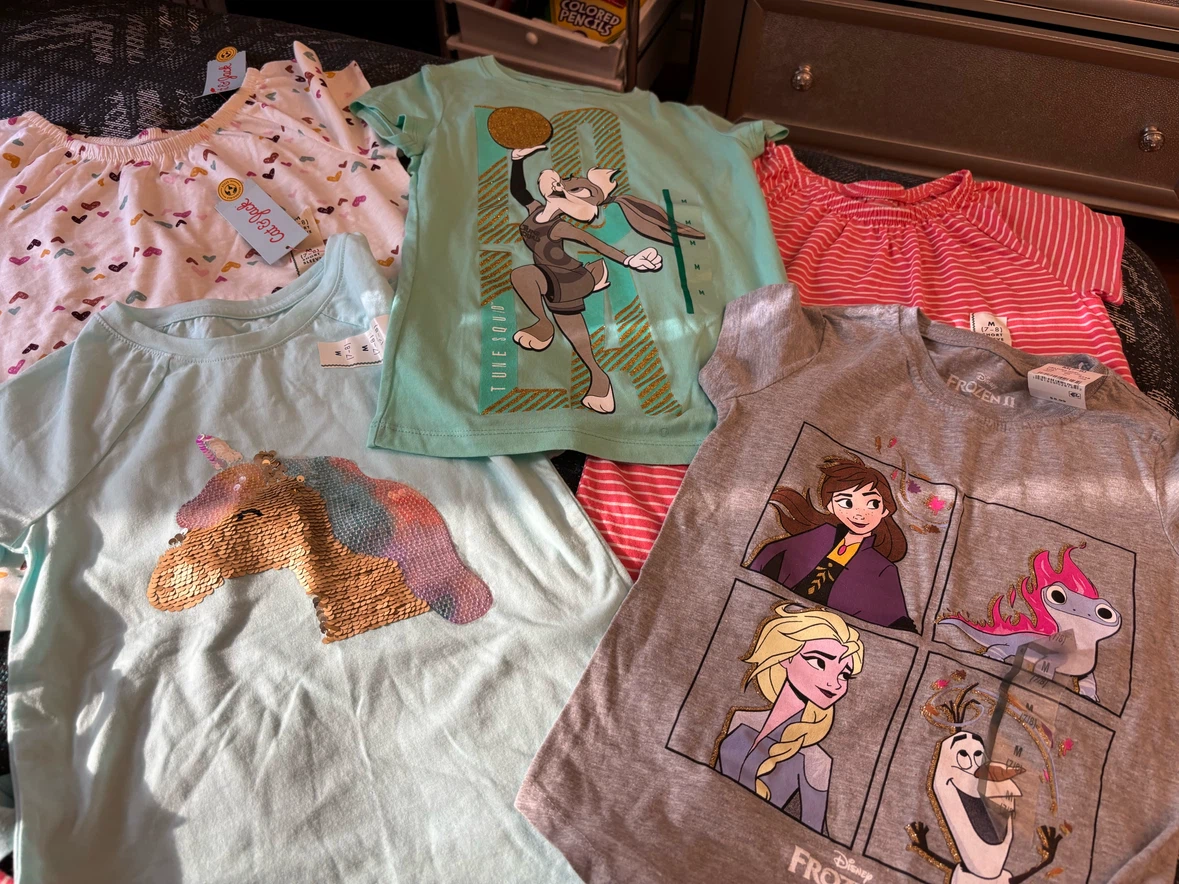 Girls Assorted T-Shirts Size Medium 7-8