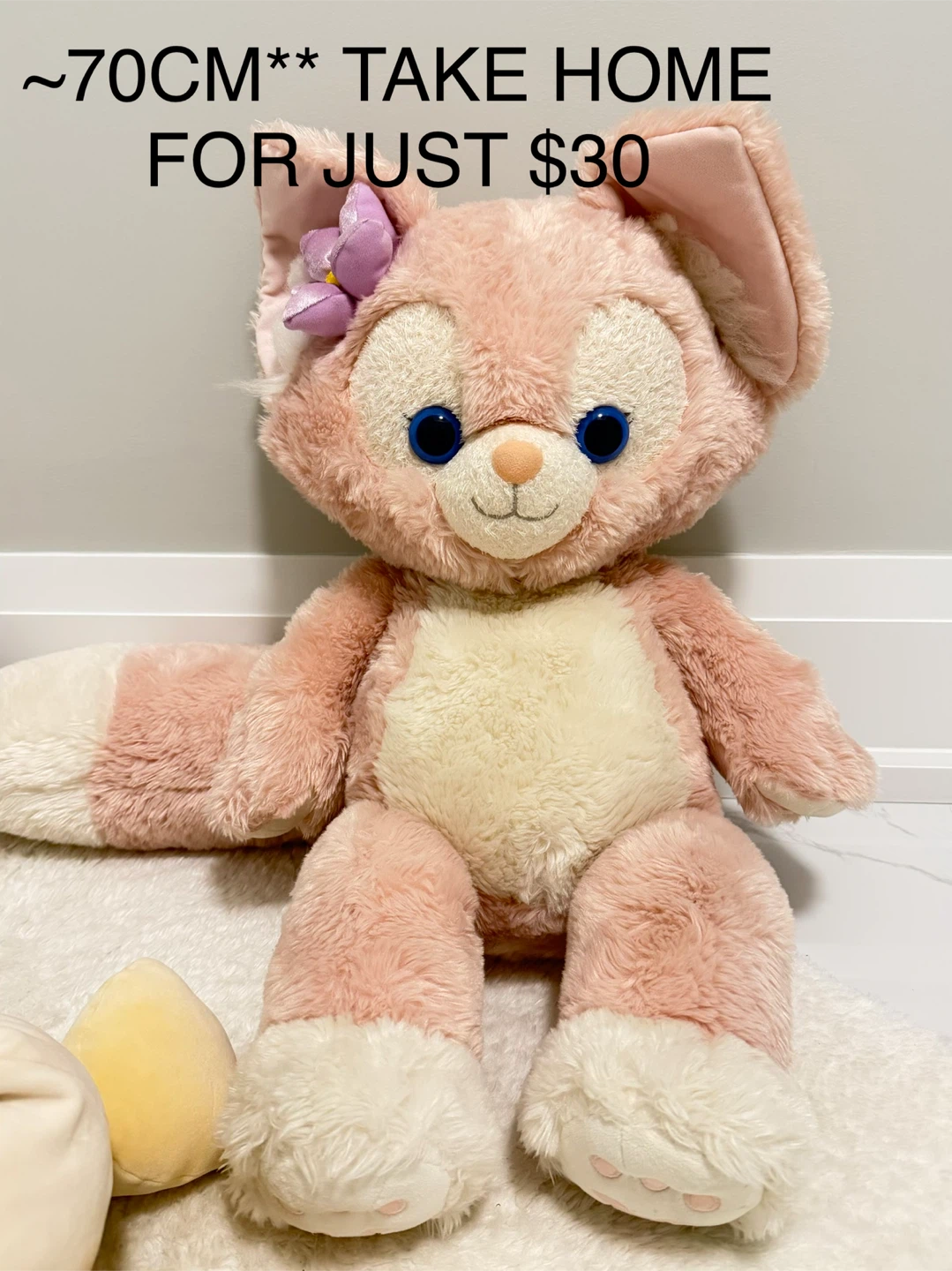 Disney LinaBell Plush 70cm (TAKE HOME FOR JUST $30)
