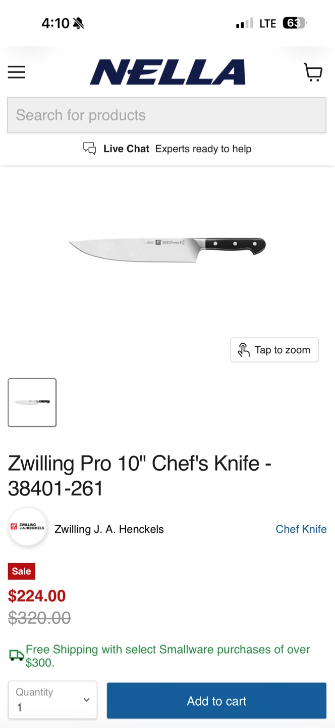 Zwilling Pro 10-inch Chef's Knife and sharpening stone - photo 2