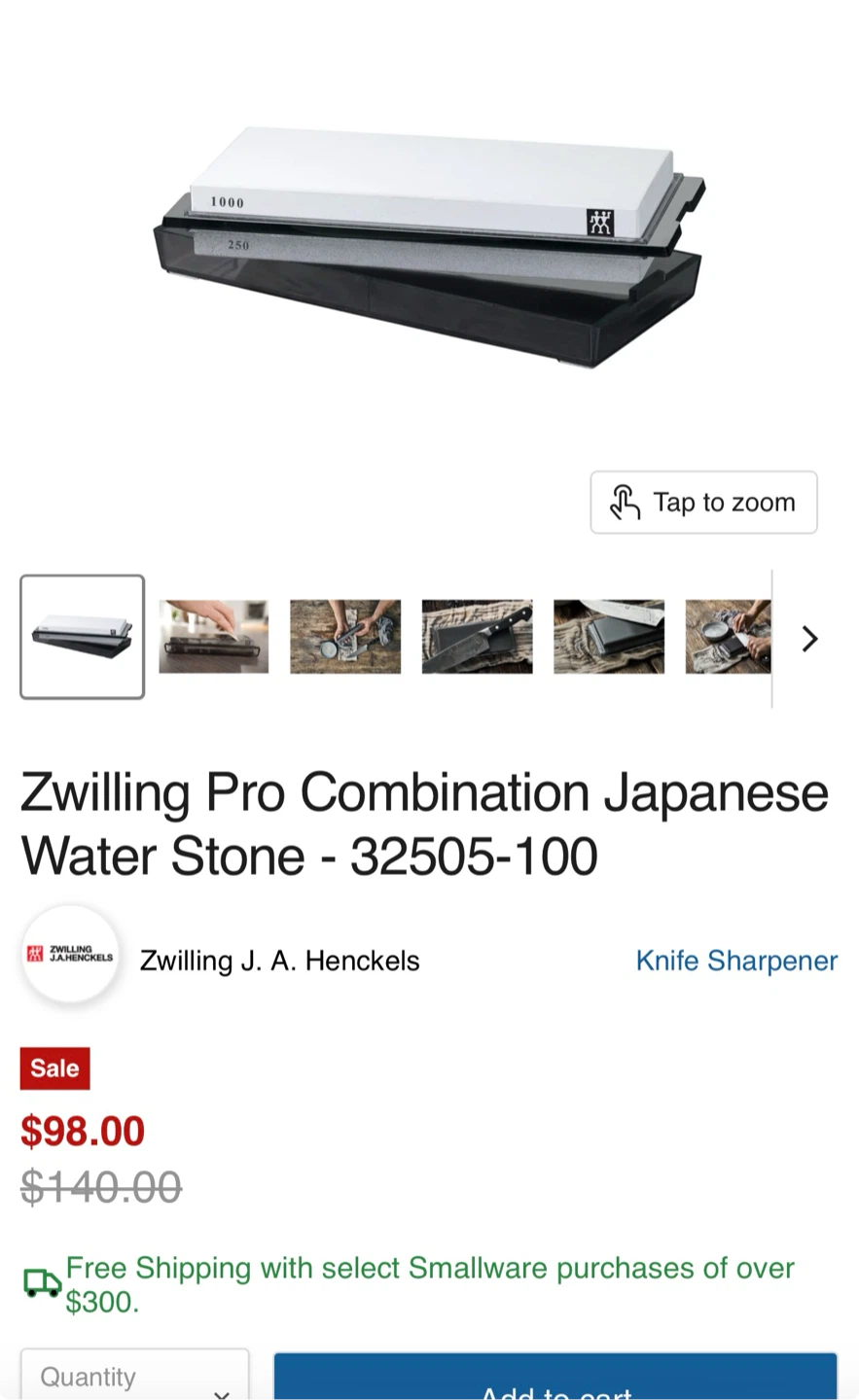 Zwilling Pro 10-inch Chef's Knife and sharpening stone - photo 4