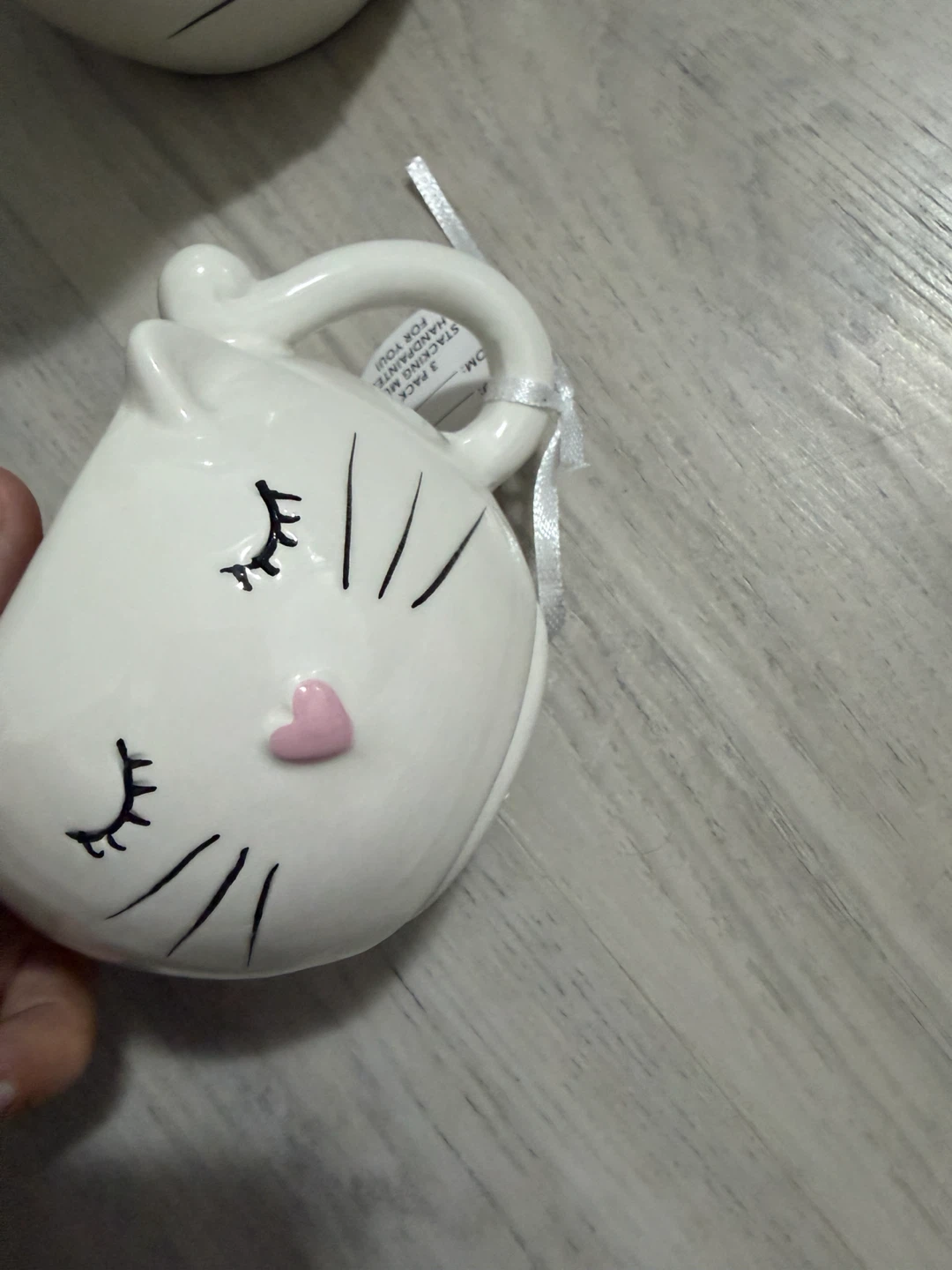 3 Piece Cat Stacking Mug Set - photo 3