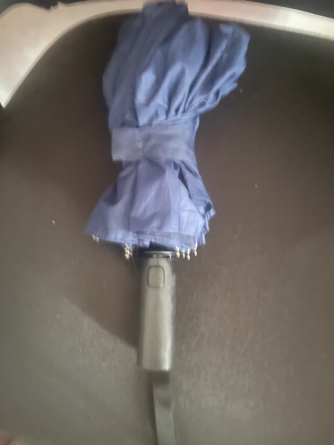 Blue Compact Folding Umbrella