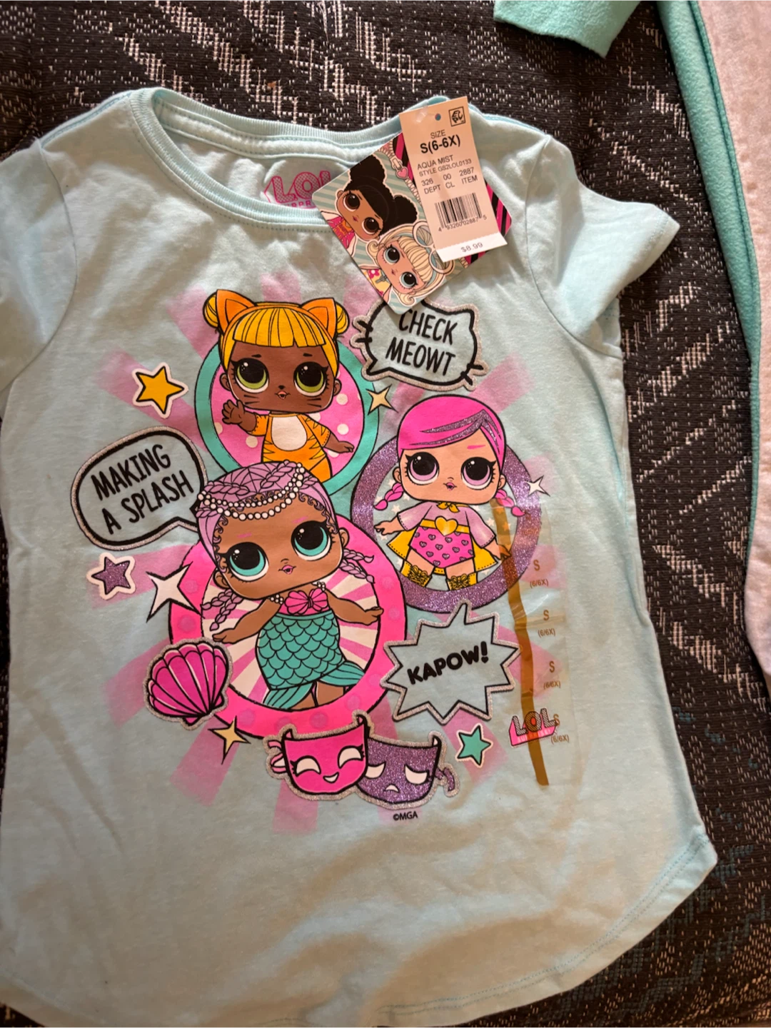 L.O.L. Surprise! Girls T-Shirt Aqua Mist