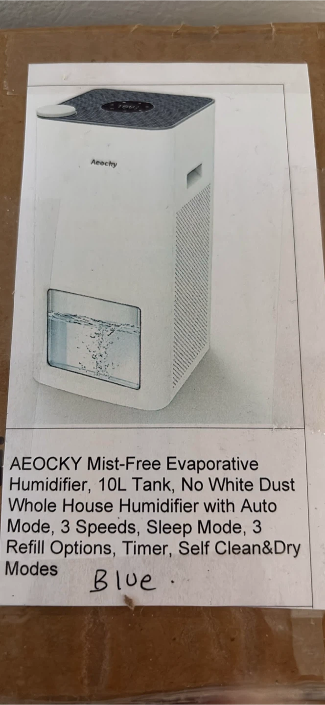 Aeocky Mist-Free Evaporative Humidifier 10L - photo 2