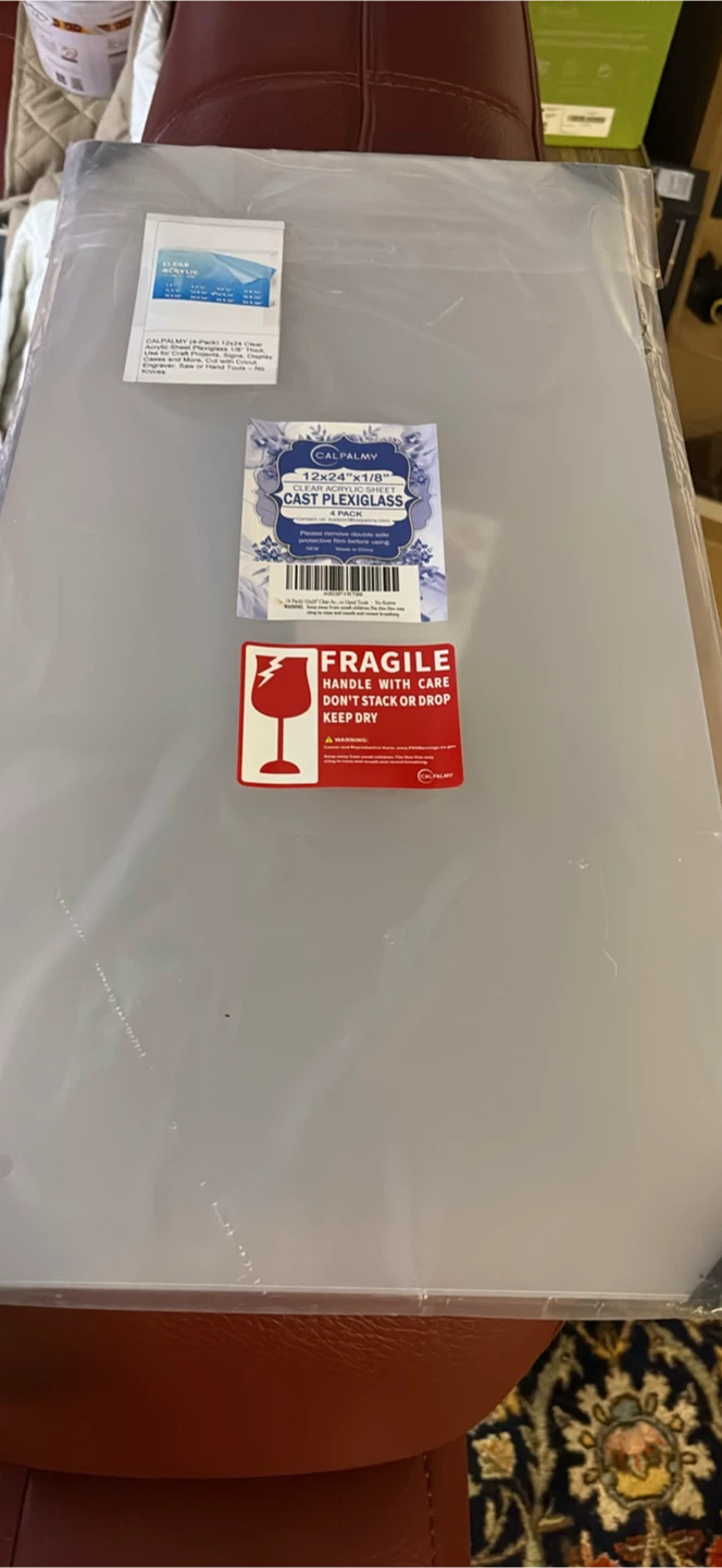 Calpalmy 4-Pack 12x24 Clear Acrylic Sheets - photo 2