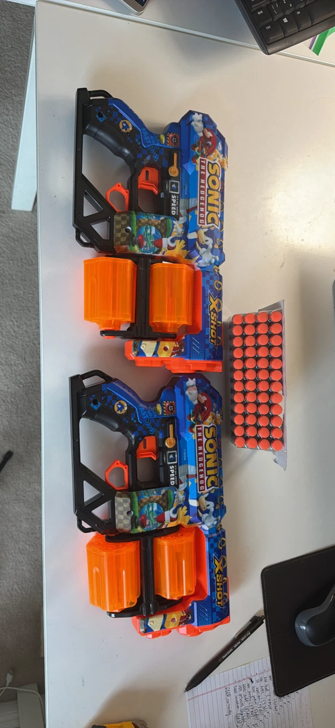 Two Sonic the Hedgehog X-Shot Blasters - photo 2