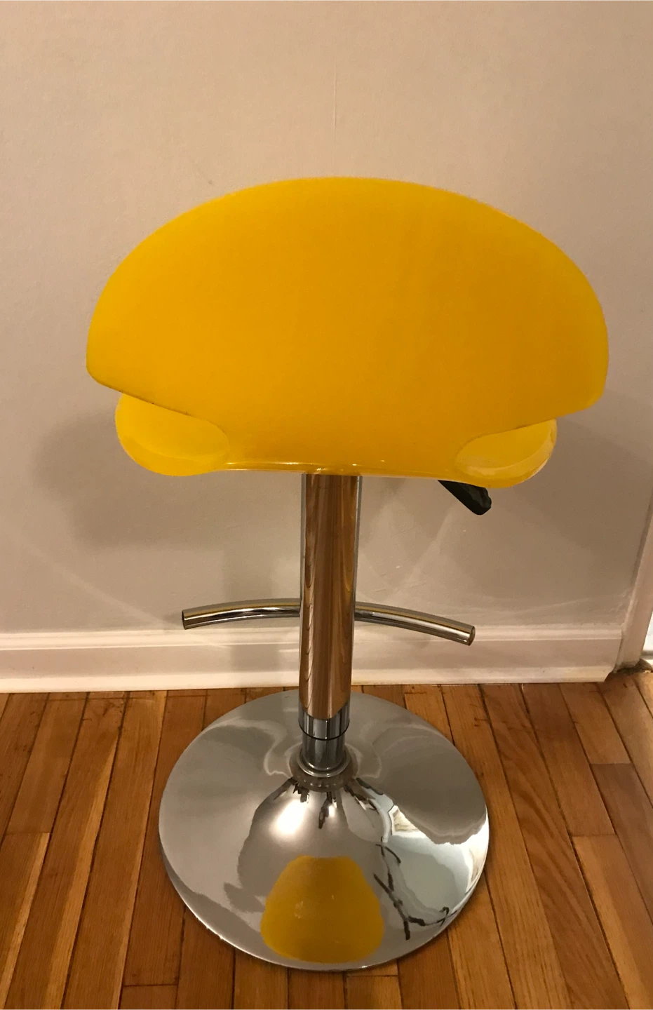 Bright Yellow Modern Swivel Bar Stool - photo 4