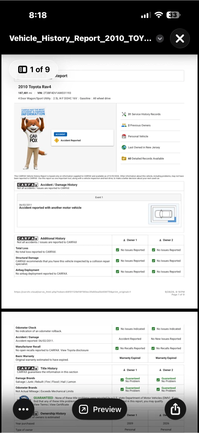 🚗 CARFAX REPORTS — ONLY $5! - photo 3