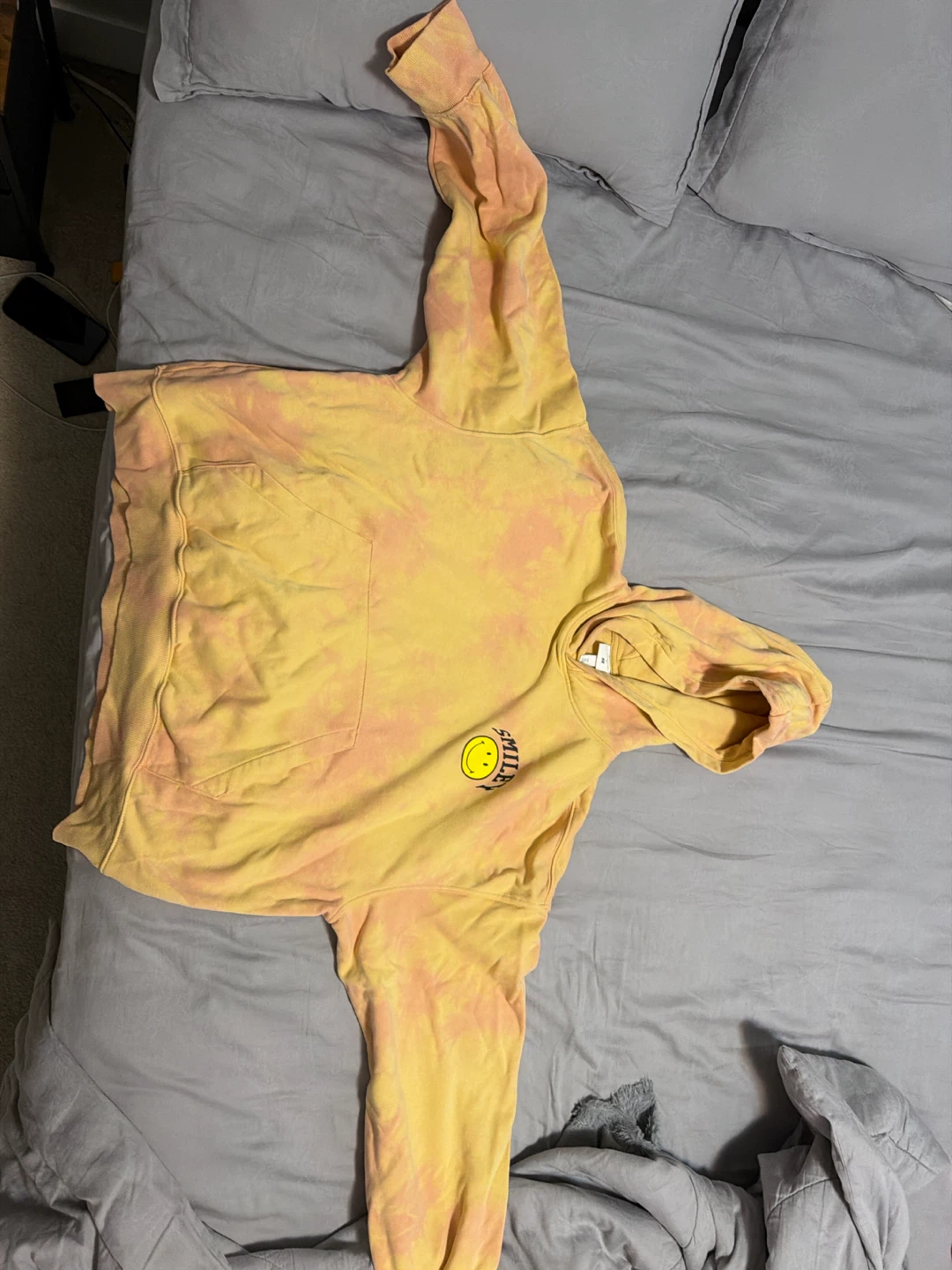 H&M Smiley Tie-Dye Hoodie