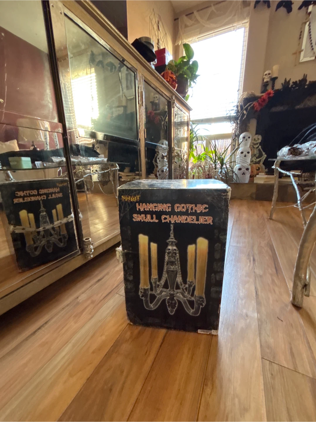 Spirit Hanging Gothic Skull Chandelier