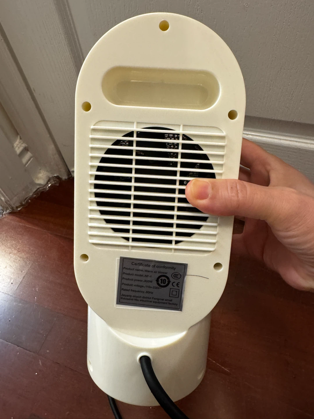 Jieyang NF-1 Portable Warm Air Blower - photo 3