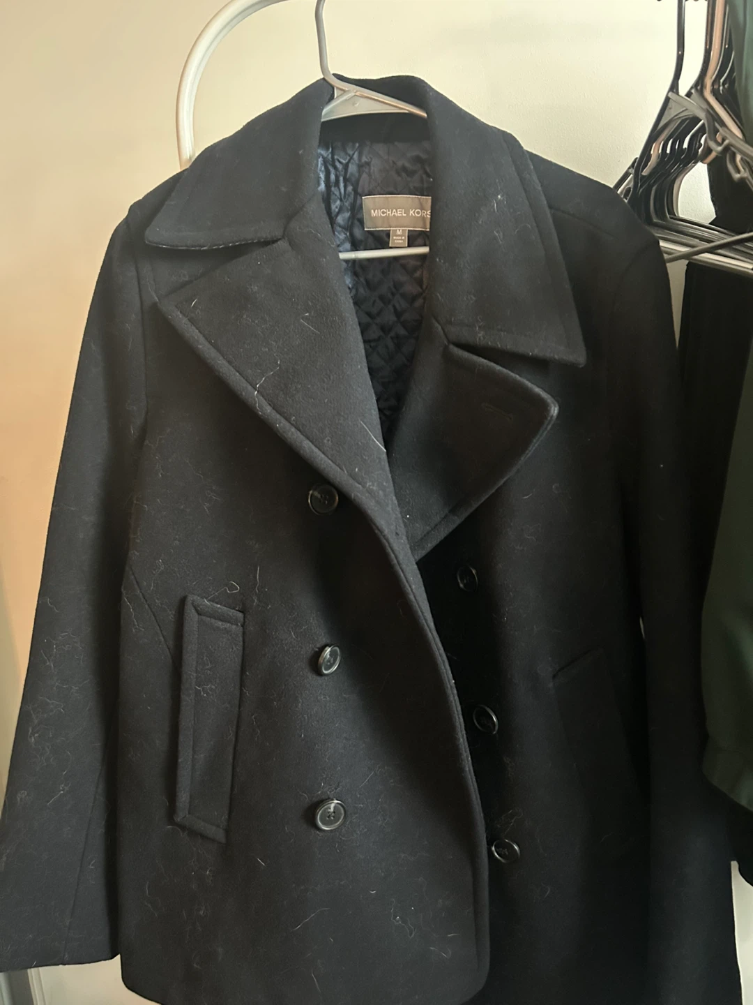 Michael Kors black pea coat
