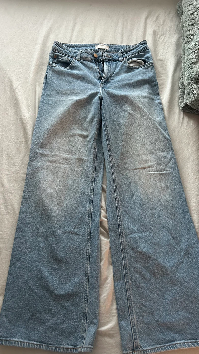 H&M Light Blue Wide Leg Jeans
