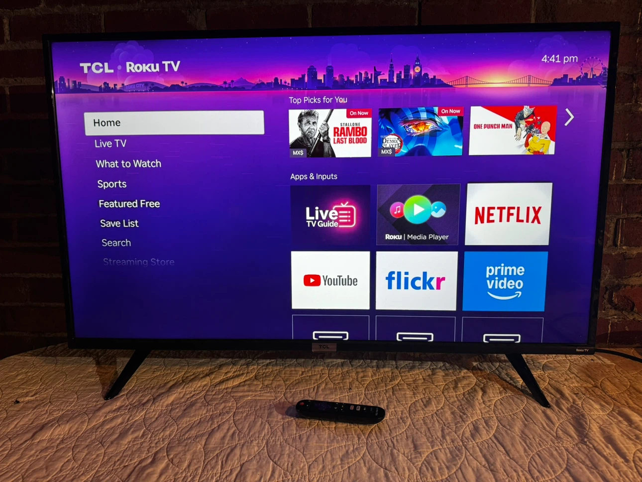 43” TCL 4K Smart Roku TV