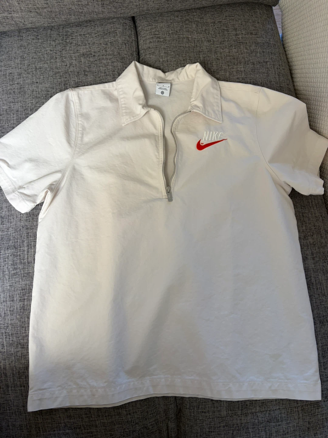 Zip up nike shirt, brown breath shirt, kolby football shirt