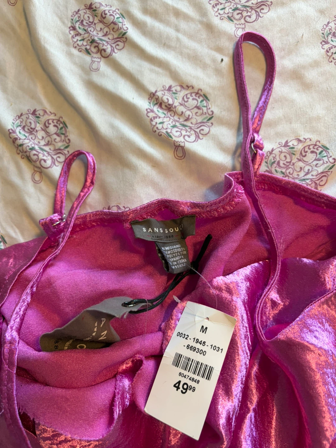 Sans Souci Pink Satin Dress - photo 2